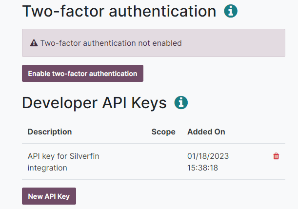 为 Odoo 用户创建 Odoo 外部 API 密钥