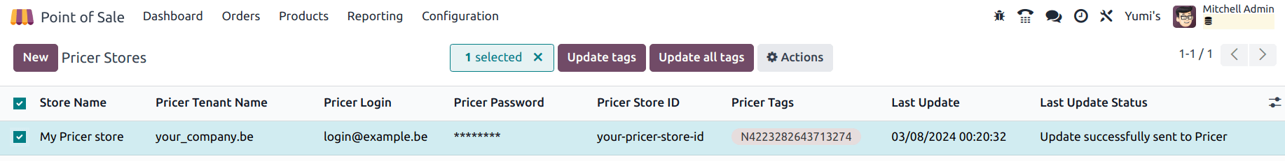 更新所有 Pricer 标签